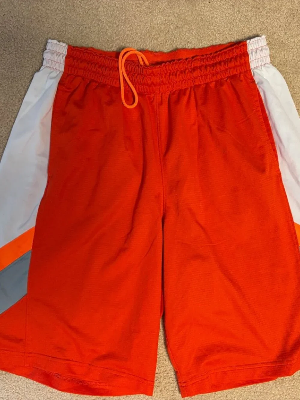 Bundle of 2 Mens Nike Dri Fit athletic shorts size extra large XL black orange